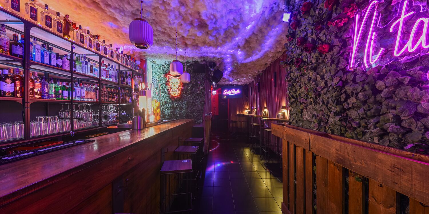 La pared de flores